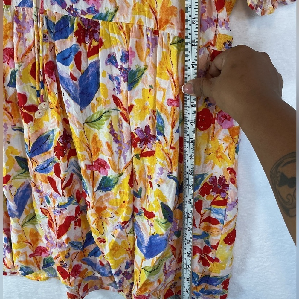 Vibrant Floral Mini Dress - Picture 6 of 6
